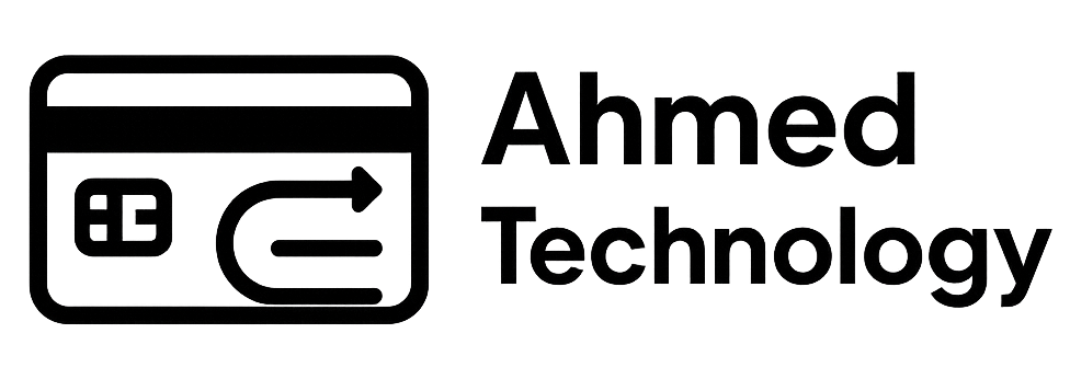 Ahmed Technology logo design